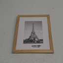 upsimples 8x10 Picture Frame, Display Pictures 5x7 with Mat or 8x10 Without Mat, Wall Hanging Photo Frame, Natural, 1 Pack