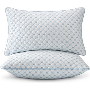 MIULEE 12x20 Pillow Inserts, Memory Foam Cooling Set of 2 Decorative Throw Pillows,Adjustable Premium Stuffer for Sofa Couch Bed and Living Room