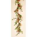 Worth Imports 5' Artificial Rose Hip Floral Garland, (Green Only)