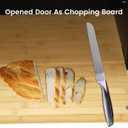 Upgraded read Box for Kitchen Countertop, Double Layer Bread Storage Container, Wooden Bread Storage Bin, Bread Boxes for Kitchen Counter Corner, Cabinet, Pantry, Cupboard (Black)