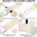 MAIRUI Resin Watch Band Compatible with Apple Watch for Women Men 41mm/40mm/38mm Series 9/8/7/6 SE Slim Bands Strap Bracelet Wristband for iWatch 5/4/3/2/1/Ultra/Ultra 2(Iridescent Creamy White)