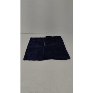 CaliTime Throw Pillow Covers Decorative 20 X 26 Inches Pack of 2 Cozy Chenille Standard Pillow Shams Cases for Couch Sofa Bed Living Room Home Navy Blue