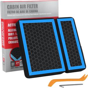 CF12436 Cabin Air Filter with Activated Carbon Compatible with Subaru Ascent 19-25/Crosstrek 18-23/Impreza17-23/Legacy Outback 20-25.
