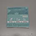 Enlarged Weekly Pill Organizer 7 Day, Daily Pill Box with Never Faded Etched 3D Date Labels, Travel Pill Case with Large Compartment for Medication, Vitamin, Fish Oil, Supplements(Black)