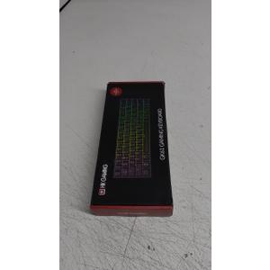HK GAMING GK61 Mechanical Gaming Keyboard - 61 Keys Multi Color RGB Illuminated LED Backlit Wired Programmable for PC/Mac Gamer (Gateron Optical Red, Black)