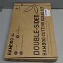 3 Packs Bamboo Cutting Board Set Non Toxic Wood Cutting Boards for Kitchen with Juice Grooves Built-in Handles, Ideal Charcuterie & Chopping for Meat Vegetables Fruits Kitchen Gift for Home Cooks