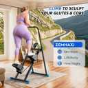 ZCMHAXJ Foldable Stair Stepper for Home, Adjustable Stair Climber with 4 Heights & 3 Angles, Compact Folding Vertical Stair Master for Exercise at Home for Full-Body Workout