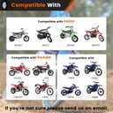 Dirt Bike Training Wheels for PW 50 Razor MX125, Universal Fit 50cc 49cc Kids Dirt Bike, Compatible with TTR50, Razor MX350/MX400/MX650,Honda CRF50, Dirt Bike Accessories - Black