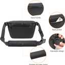 TULLIO Camera Bag Sling Crossbody Expandable Photgraphy Bag for DLSR SLR Mirrorless Cameras, Waterproof Camera Case for Photographer