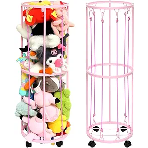 Stuffed Animal Storage Zoo Stuffed Animal Holder Plush Toy Cage Stuffed Animal Holder Durable Soft Toy Storage Organizer Shelves Basket Gift for Nursery Playroom Kidroom Bedroom