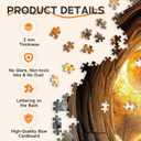 Round Puzzles for Adults 1000 Pieces, Hard Difficult Challenging Puzzles for Adults, 3D Cave Mouse Jigsaw Puzzles 1000 Pieces for Seniors, 3D Visual Flat Puzzle (26.6 x 26.6in)