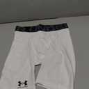 Under Armour Men's Armour Heatgear Compression Shorts (Medium Tall, White (100)/Black)