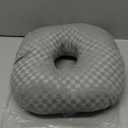 Ear Piercing Pillow for Side Sleepers with an Ear Hole for CNH and Ear Pain Ear Inflammation Pressure Sores, Cotton O-Shaped Side Sleeping Pillow, Ear Guard Pillow (Gray)
