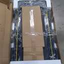 3 in 1 Under Desk Treadmill with Incline, Walking Pad with Removable Desk Workstation, Adjustable Height for Different Need, 300lbs Capacity, Foldable Compact for Home Small Office (Black Yellow)