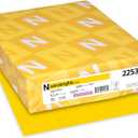 Neenah Wausau Paper 22531 Astrobrights Color Paper, 8.5 x 11, 24 lb / 89 GSM, Solar Yellow, 500 Sheets