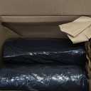 Aluf Plastics RCM-3858XXX 55-60 Gallon 2.0 MIL (eq) Black Heavy Duty Trash Can Liners - 38" x 58" - Pack of 100 - For Contractor, Industrial, Commercial