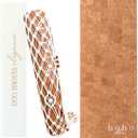 Deluxe Cork Yoga Mat Gold, Coffee or Vegan Leather Cork Surface & Natural Rubber Base Premium Natural & Eco Friendly Materials Includes Signature Handmade Boho Bag