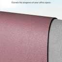 Aothia Faux Leather Desk Mat - Large Mouse Pad, Non-Slip PU Leather Blotter, Waterproof Writing Surface for Office and Home (Dark Pink, 40" x 24")