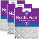 Nordic Pure 14x30x1 Pleated MERV 8 Air Filters 3 Pack