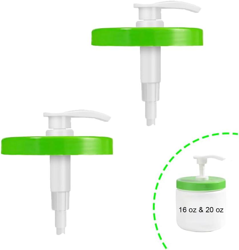 Pump Lid for Cetaphil Body Moisturizer, 2 Pcs Lotion Pump Dispenser, Compatible with 453g/16oz & 550g/20oz Cetaphil Body Moisturizer, Replacement for 3.54inch Diameter Moisturizer Covers
