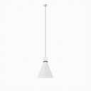 Modway Starlight 1-Light Pendant Light in White Polished Nickel, 15.5 x 15.5 x 72 (Silver)