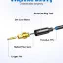 Digital Optical Audio Cable 3ft/1M- Cotton Braided Toslink Fiber Optic Cable for Sound Bar, TV, Home Theater, PS4, Blu-Ray Player & More (Black)