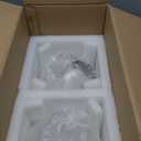 Glass Pendant Light Fixtures, Mid Century Modern Ceiling Hanging Lights with Height Adjustable, Brass Gold Pendant Lighting for Kitchen Island, Hallway, Dining Room, Bedroom (2 Pack)