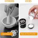 Mini Electric Pill Crusher with Pill Organizer, Rechargeable & Washable, Grind and Pulverize Small and Large Pills to Fine Powder, Portable and Easy Operated, Suit for Dysphagia, Elderly, Pet