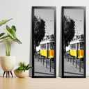 LaVie Home 13x39 Picture Frame Black, Panoramic Picture Frame for Wall Decoration, Classic Black Minimalist Style Suitable for Decorating Houses, Offices, Hotels1 Pack