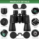 20x50 High Powered Binoculars for Adults, Waterproof Compact Binoculars with Low Light Vision for Bird Watching Hunting Camping Travel Cruise Hiking Sports Stargazing, Christmas Birthday Gifts for Men