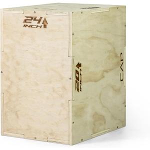 CAP Barbell 3-in-1 Plyometric Box | Multiple Styles and Sizes, 24in x 20in x 16 in