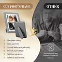 Dark Gray 5x7 Picture Frame,2Pack, Fits 5x7 Photo or 4x6 with Mat, Acrylic Front & Durable ABS Frame, Shatterproof UV-Resistant Tabletop Display, Vertical/Horizontal Home Dcor Frame
