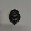 Schlage F10 GEO 622 BRK Georgian Door Knob with Brookshire Trim, Hall & Closet Passage Lock, Matte Black
