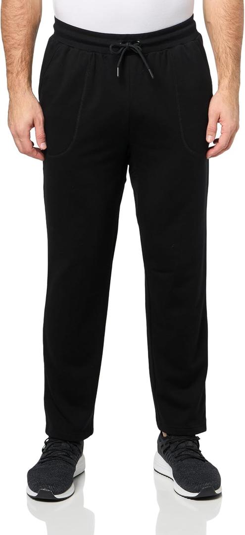 Jockey Men's Cozy Fleece Athletic Sweatpants (Large, Black)