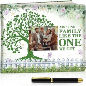 Patelai Family Reunion Party Favors Decorations Family Reunion Guest Book Sign in Tree Guest Book Gathering Decorations with Pen, 112 Pages(Fresh)