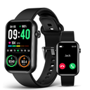 EGQINR Smart Watch with Call (Answer/Make), 24/7 Heart Rate, SpO2 & Blood Pressure Monitor, 1.7" HD Touch Screen Fitness Tracker with 114 Sports Modes, Sleep Tracker, Waterproof Activity Watch for Men Women - Black