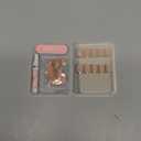 Glamnetic Press On Nails - Goal Digger | Glossy, Semi-Transparent, Short Round Nails, Salon Quality | 12 Sizes - 30 Nail Kit with Glue