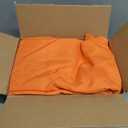 Nasitos 2 Pack 6' Fitted Tablecloth Orange Trade Show Table Cloth-Open Back Valentines Tablecloth Washable and Wrinkle Resistant Rectangular Trade Show Table Cover for Parties, Banquet, Baby Shower