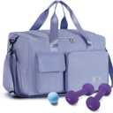 FIORETTO Women's Gym Duffle Bag with Shoes Compartment, 37L Capacity, Ideal for Travel, Gym, Sports, Duffel, Weekender