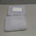 Mathtoxyz Bead Organizer Box, 62Pcs Small Organizers and Storage Plastic Cases, Mini Clear Storage Containers With Hinged Lid, Rectangle for Bracelet Making, DIY Jewelry Craft, Nail