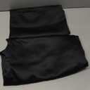 PONY DANCE Black Short Window Curtains for Kitchen 36 inch Long, 2 Panels Set Half Window Drapes for Bedroom Basement, Blackout Small Curtains for Travel Trailers, Width 29 x Length 36 inches