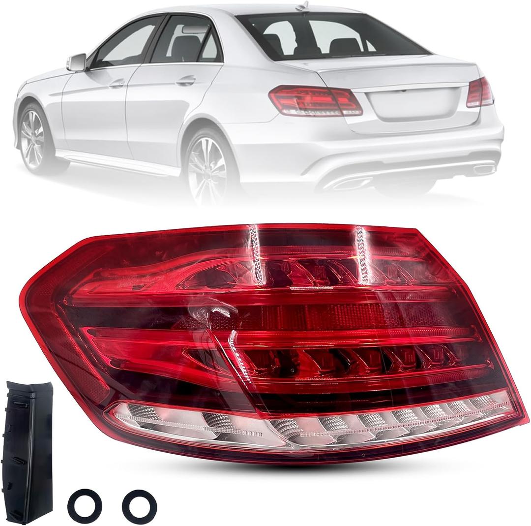 2129061303 LED Outer Tail Light Brake Lamp Compatible with 2014 2015 2016 Mercedes Benz E-Class W212 E250/E300/E350/E400/E550/E63 AMG Sedan Rear Tail Lamp Left Driver Side Replace #212-906-13-03