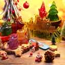 Vesici Christmas Resin Mold Kit Include 10 Pcs Silicone Molds Tools Set with Glitter Powder Cups Sticks Droppers Holiday Epoxy Casting Molds for DIY Xmas Crafts Ornaments Decorations