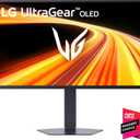 27GX790B-B 27” Ultragear QHD (3440 x 1440) OLED Gaming Monitor, Dual Mode(QHD 540Hz/ HD 720Hz), 0.02ms, TrueBlack 500, NVIDIA G-Sync Compatible, AMD FreeSync Premium Pro, DisplayPort 2.1, USB-C, Black