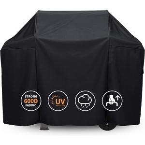 Grisun 7139 Grill Cover for Weber Spirit 300 Grills, Spirit 310, E310, S310 and E330, Waterproof and UV-Resistant Gas Grill Cover, Heavy Duty BBQ Cover, 51 inches, Black