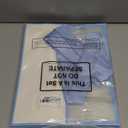 Aliceset 12 Pcs Thanksgiving Clear Plastic Gift Bags with Die Cut Handles Reusable Fall Gift Wrapping Bag with Ribbon for Christmas Wedding Bridal Shower Baby Shower, 12 x 10 x 5''(Blue)