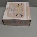 Joyreal Montessori Toys for 1 2 Year Old Boys and Girls - Soft Color Wooden Car Ramp Race Track Set with 4 Mini Cars & Garage - Christmas Birthday Gifts for Toddlers 1-3 Year Old