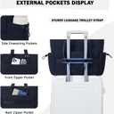 Roulens Tote Bag for Women 2 Set Puffer Tote Bag with Adjustable Top-handle, Quilted Shoulder Handbag for Work/Travel (Black)