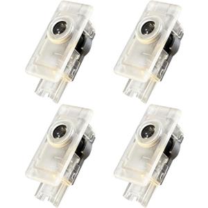 4 Pcs Car Welcome Lights, LED Door Projector Lights Compatible With 1/2/3G20/4/8/X1/X3/X4/X5(G05)/X7/M4/M8/Z4/I3, M with letter