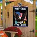 250 Years America Garden Flag, 250 Anniversary USA Flag 1776-2026 Commemorative, Patriotic 4th of July House Flag Double-Sided with Eagle Design, 28 x 40 Inch